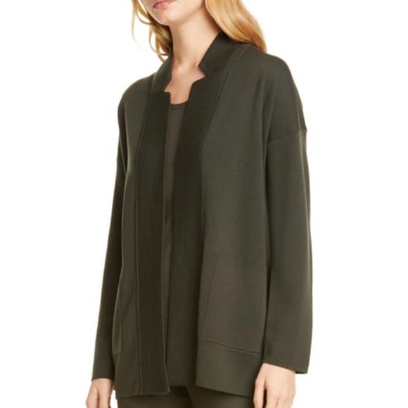 notch collar cardigan